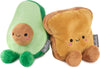 Better Together, Avocado and Toast Pair Soft Toy, Set of 2 Birthday, Valentines Day, Anniversary