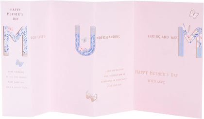 Beautiful Fold Out Design Mother's Day Card