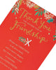 Christmas Card for Friend Heartfelt Design and Verse (Pack of 6)