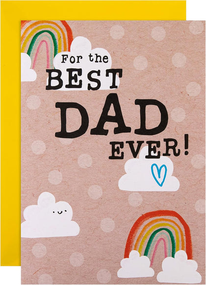 Fold-out and Colour-in Banner Design Dad Father's Day Card