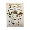 Grandson On Your Graduation Stars Design Congratulations Card