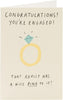 Funny Engagement Congratulations Card