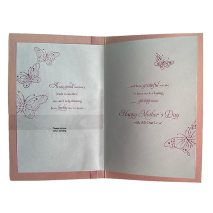 Our Wonderful Mum Nice Verse Butterflies Design Mother's Day Card