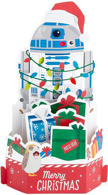 Star Wars R2-D2 Musical Light-Up Pop Up 3D Christmas Card