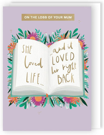 On The Loss Of Your Mum Sympathy Card