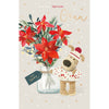 Boofle Next to Bouquet Gran Christmas Card