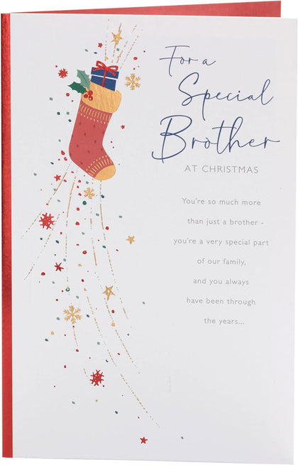 Sentimental Design Brother Christmas Card