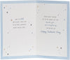 Blue & Gold Design Grandad Father's Day Card