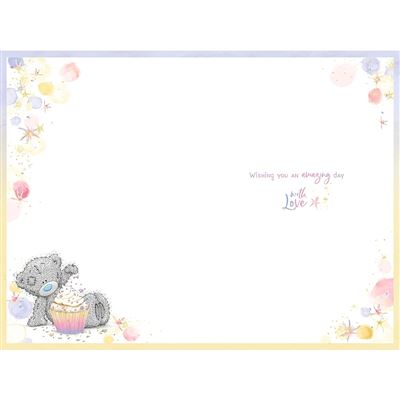 Bear Holding Cupcake And Card Sister In Law Birthday Card