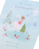 Fairy Ice Rink Design Granddaughter Christmas Card