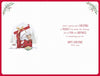 Bear In Sleigh Baby Girl First Christmas Card