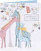 Sweet Giraffe Design New Baby Boy Congratulations Card