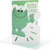 Green Monster Design Good Luck Card