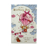 On Your Wedding Day Couple Mice Hot Air Balloon Design Congratulations Card