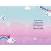 Magical Unicorn 4th Birthday Girl Card