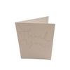 Pack of 20 Foil Finished Thank You Cards