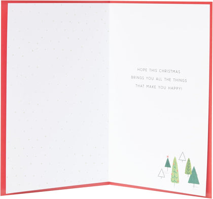 Xmas Trees Design Son Christmas Card