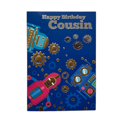 Cousin Male Juvenile Robots Design Card