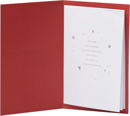 Baubles Design Mum & Dad Christmas Card