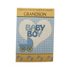 On Birth Of New Baby Grandson Blue And Yellow Congratulations Card