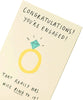 Funny Engagement Congratulations Card