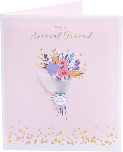 Bouquet Design Special Friend Birthday Card