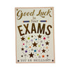 Good Luck In Your Exams Stars Design Congratulations Card