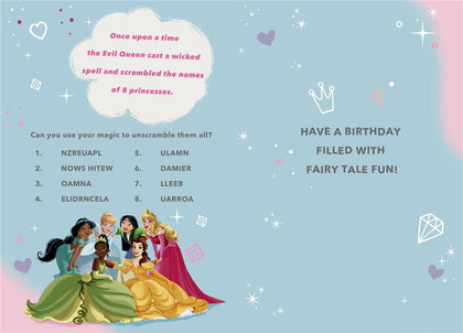 Disney Princess Magical Cousin Happy Birthday Card