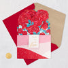 3D Pop Up Bouquet of Roses Design for One I Love Valentine's Day Card