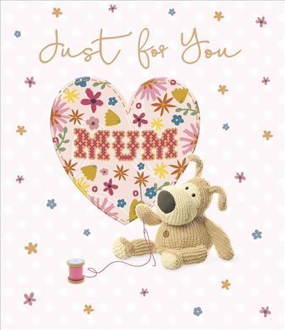 Cute Boofle Crochet Heart Design Mother's Day Card