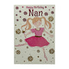 To Nan Juvenile Girl Holding A Magic Wand Birthday Card