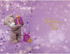 Bear Holding Present Woo Hoo 10th Birthday Card