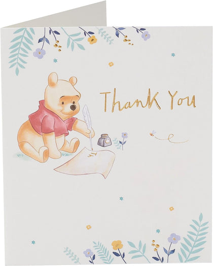 Winnie The Pooh Scroll Design Thank You Card