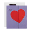 Big Red Heart Design Love You Open Card