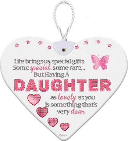 DAUGHTER HeartFelts Hanging Plaque