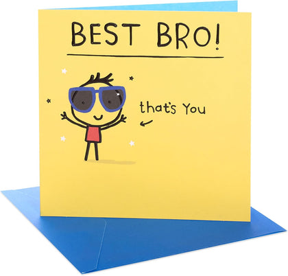 Best Brother Design Birthday Card