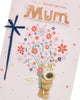 Cute Design And Large Bouquet Of Flowers Mum Birthday Card