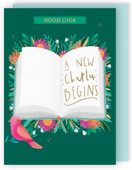 A New Chapter Magical Adventures Await! Good Luck Card