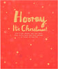 Contemporary Design Christmas Card 'Hooray'