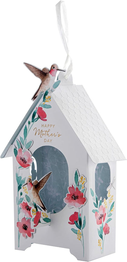 Contemporary 3D Bird House Design Mother's Day Card