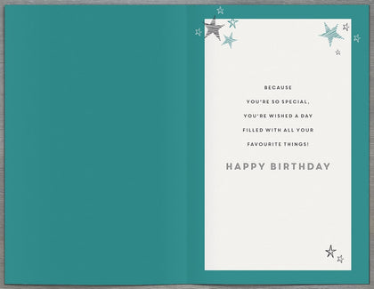 Modern Design Grandson Birthday Card