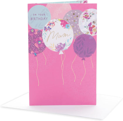  Stylish Balloons Design Mum Birthday Card