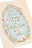 Floral Eggs Design Special Couple Easter Card