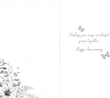 Embellished LOVE On Your First 1st Anniversary Card