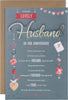 Traditional Text Based Design Husband Anniversary Card