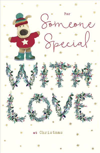 Someone Special with Floral Lettering Christmas Card