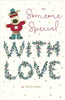 Someone Special with Floral Lettering Christmas Card