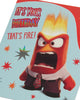 Disney Anger Design from Inside Out 2 Birthday Card for Him