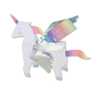 3D Pop-Up Unicorn Design Birthday Card