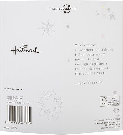 3D Design with Hanging Star Attachment Birthday Card